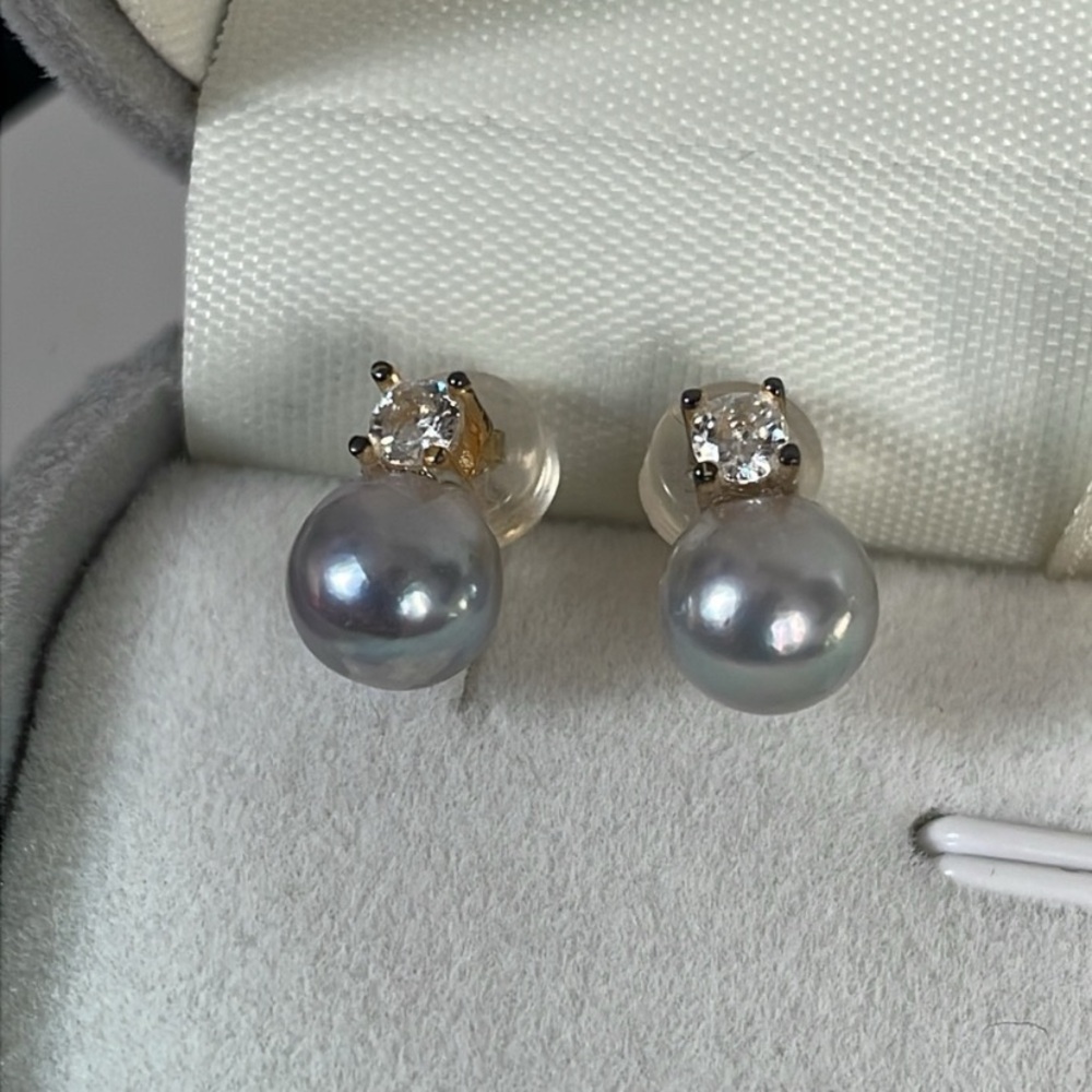 Akoya Pearl stud-s925